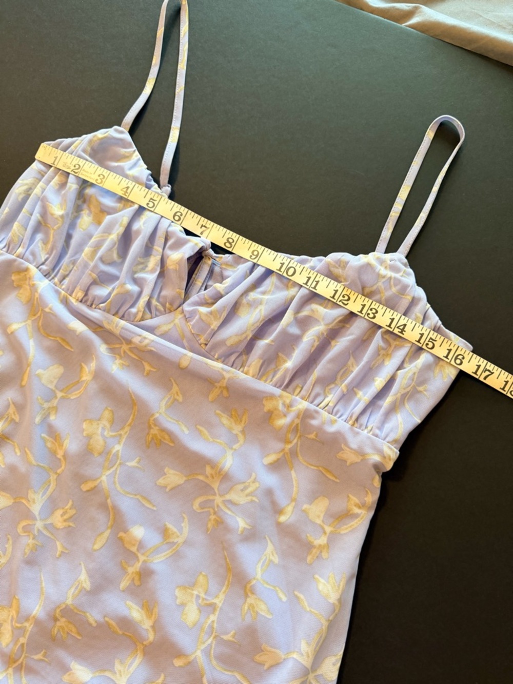 By Anthropologie Sleeveless Slip
Midi Dress Lavender Floral Maxi Dress, lined, M - Picture 3 of 12